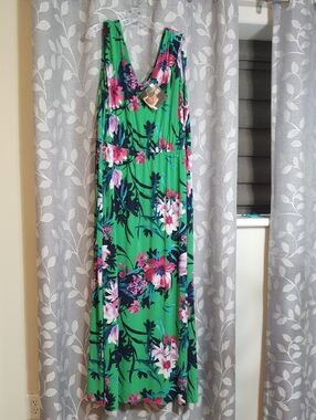 Iman Global Chic Floral Maxi Dress size 3XT